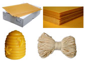 Węza pszczela, wosk, świece, formy, knoty Węza pszczela, wosk, świece, formy, knoty