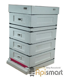 Bee hive Dadant 1/2 with low bottom, painted